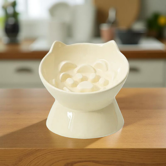 Gamelle anti-glouton - MazeBowl Lift Jaune Pastel 🐾