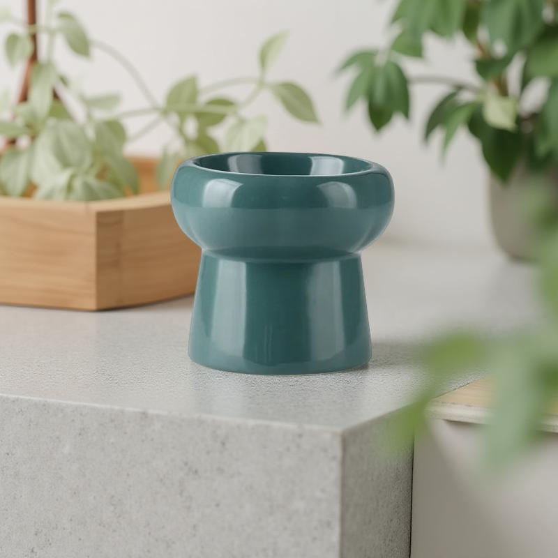 Gamelle surélevée - MonoBowl 🐾 Verte foncée