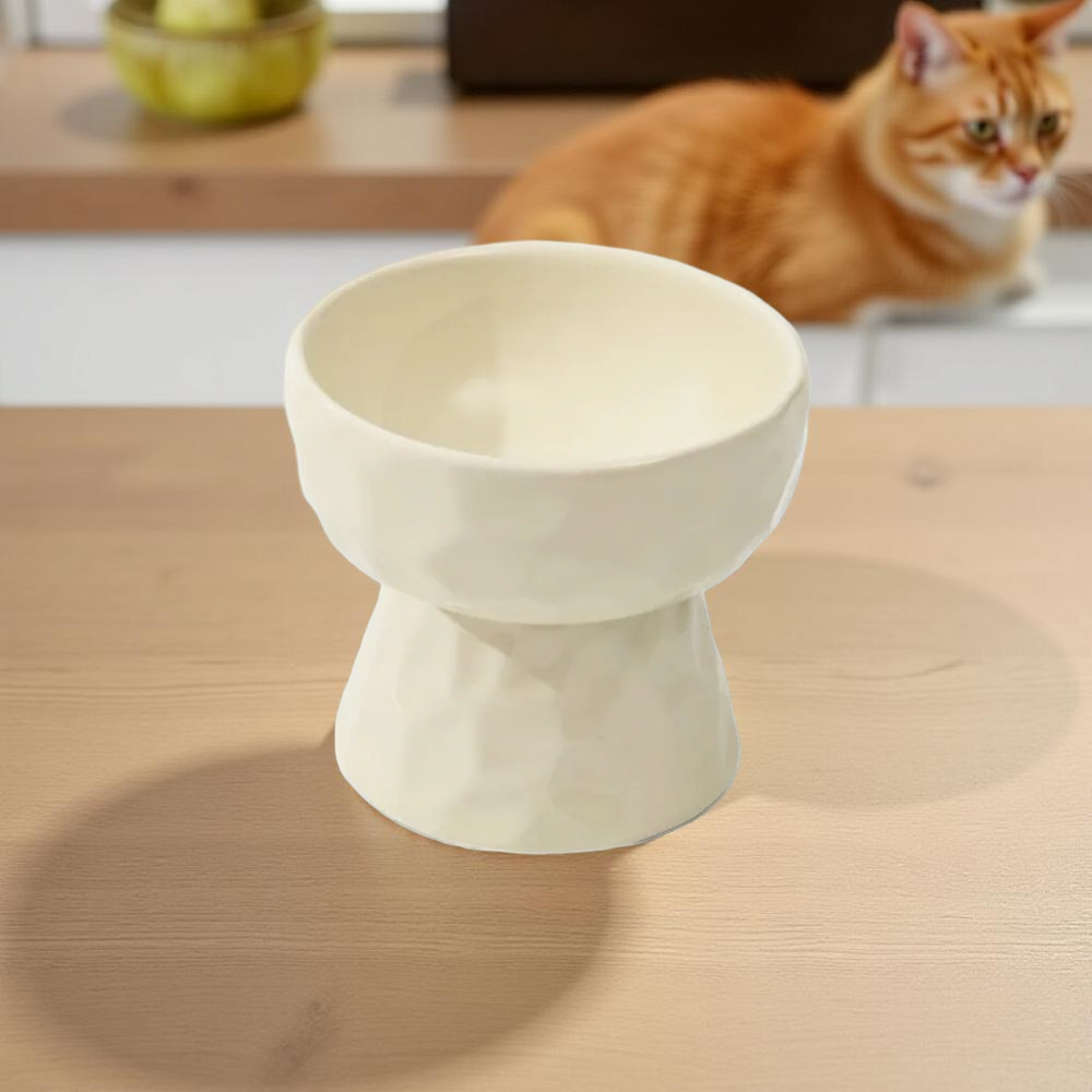 Gamelle surélevée - TerraBowl Ivoire 🤍