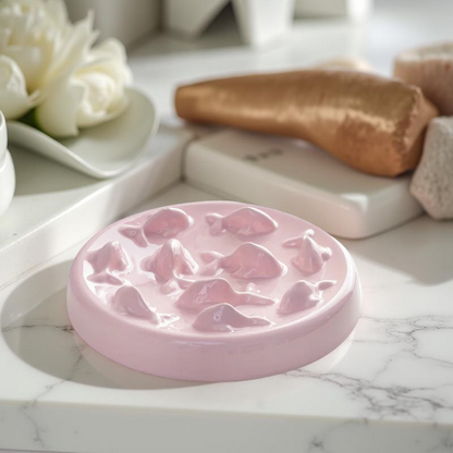 Gamelle anti-glouton - PacePlate Rose Pastel 🐟🌸
