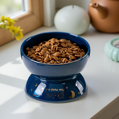 Gamelle surélevée - CosmoBowl Bleu🌙✨