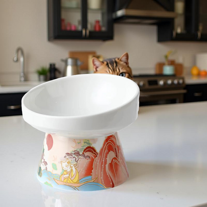 Gamelle surélevée - ZenArt Rouge 🐾