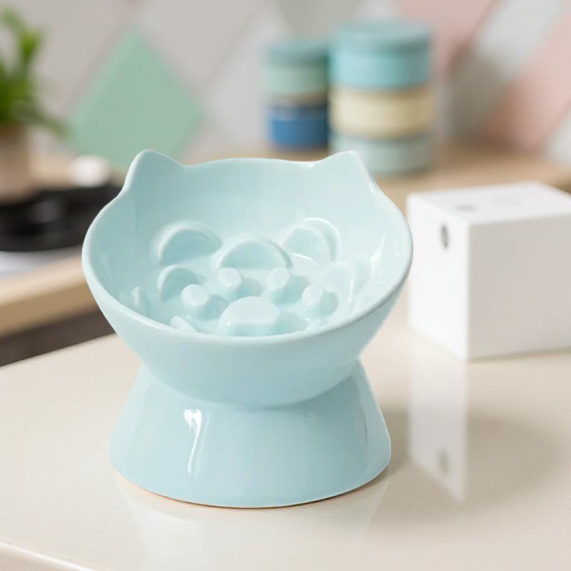 Gamelle anti-glouton - MazeBowl Lift Bleue Pastel 🐾