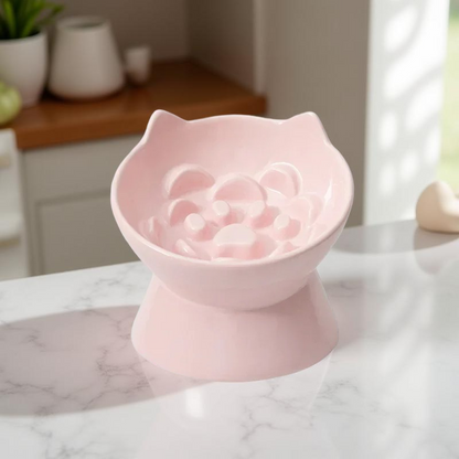 Gamelle anti-glouton - MazeBowl Lift Rose Pastel 🐾