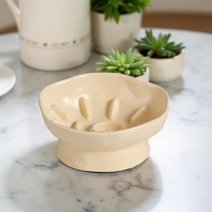 Gamelle anti-glouton - FloraBowl Jaune 🌼