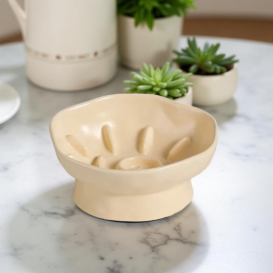 Gamelle anti-glouton - FloraBowl Jaune 🌼