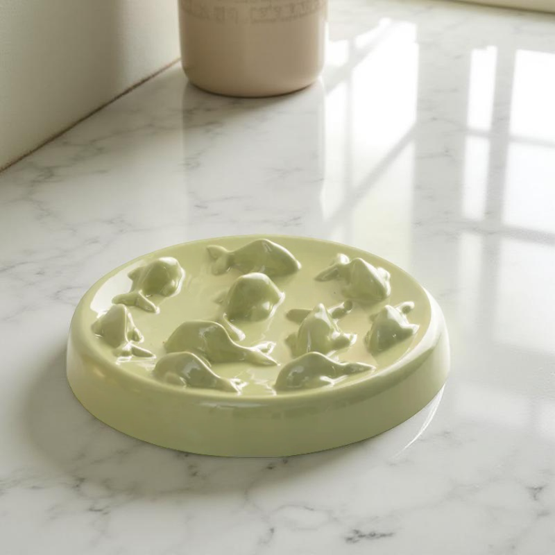 Gamelle anti-glouton - PacePlate Vert 🐟🍃