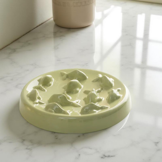 Gamelle anti-glouton - PacePlate Vert 🐟🍃