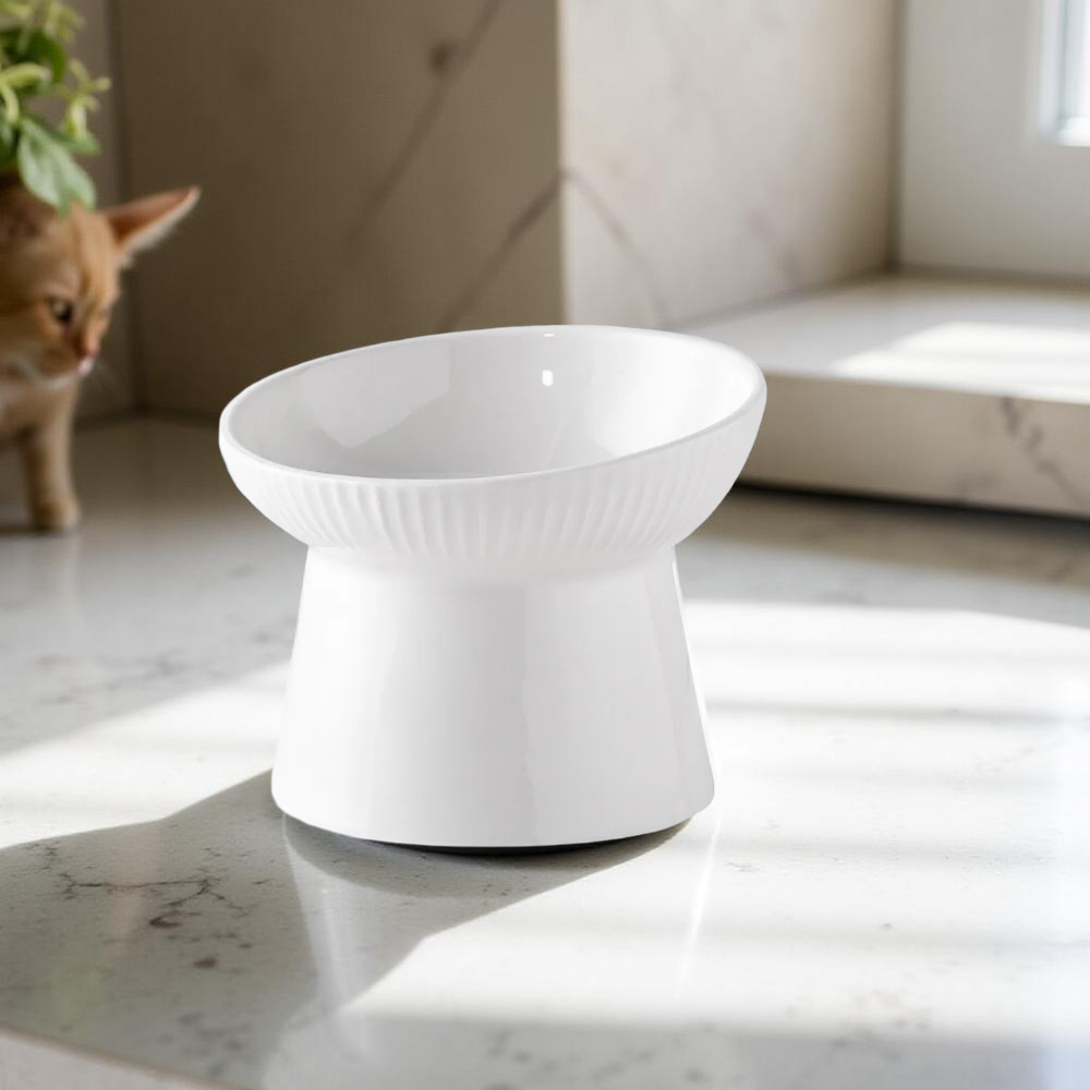 Gamelle Surélevée - Elevia Blanc  ⚪