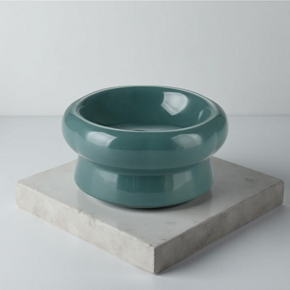 Gamelle surélevée - MonoBowl Short 🐾 Verte foncée