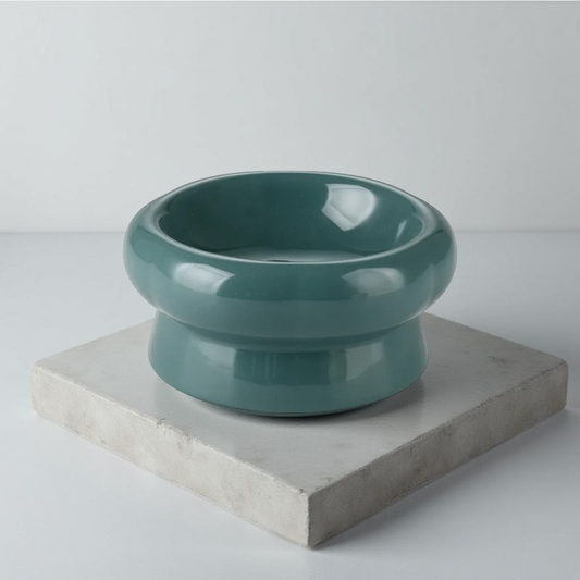 Gamelle surélevée - MonoBowl Short 🐾 Verte foncée