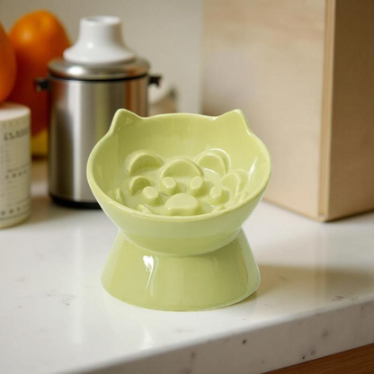 Gamelle anti-glouton - MazeBowl Lift Verte Pastel 🐾