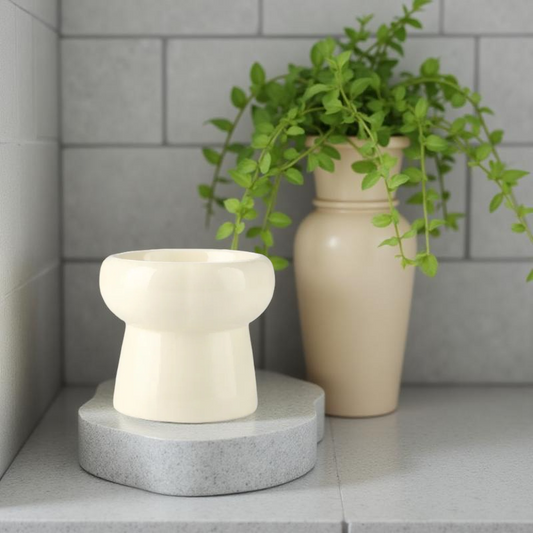 Gamelle surélevée - MonoBowl 🐾 Blanche