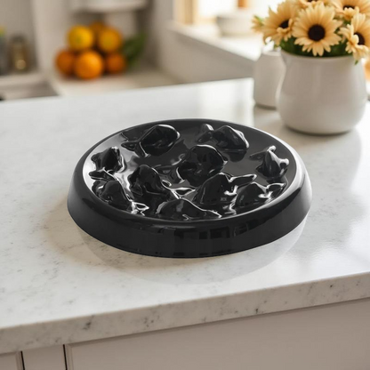 Gamelle anti-glouton - PacePlate Noir 🐟🖤