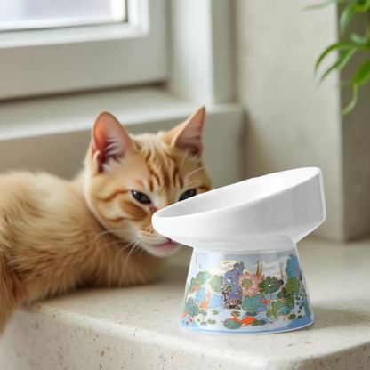 Gamelle surélevée - ZenArt Bleue 🐾